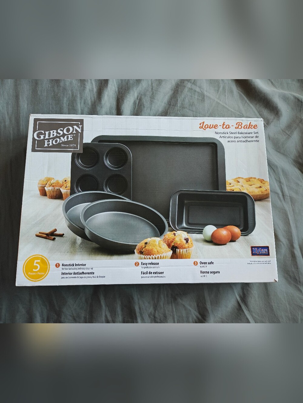 Gibson Black Nonstick Bakeware Set - Multi-Piece